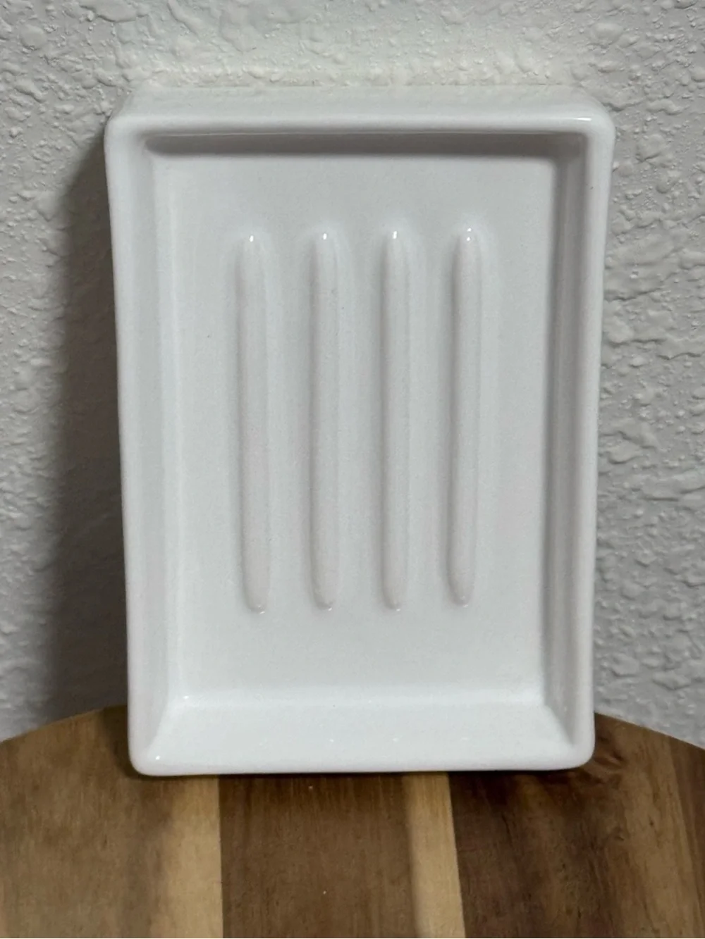 The White Company Ceramic Soap Dish White Like New